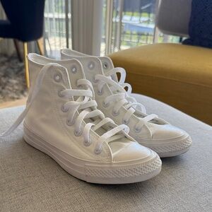 Converse White High-Top Sneakers
